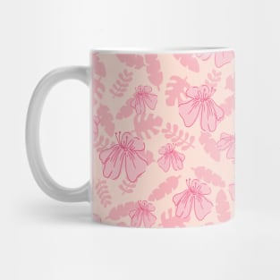 Pink Poppies Pattern Mug